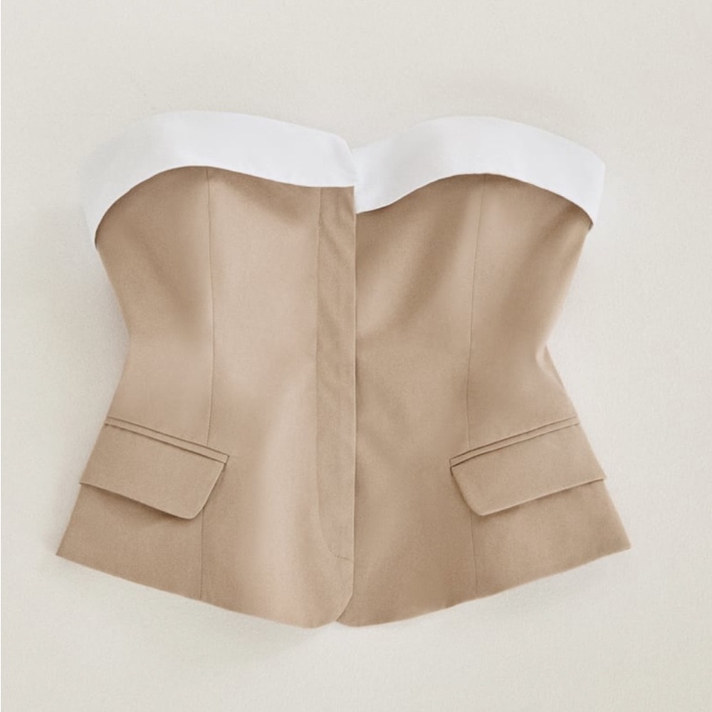 Zara gabardine top